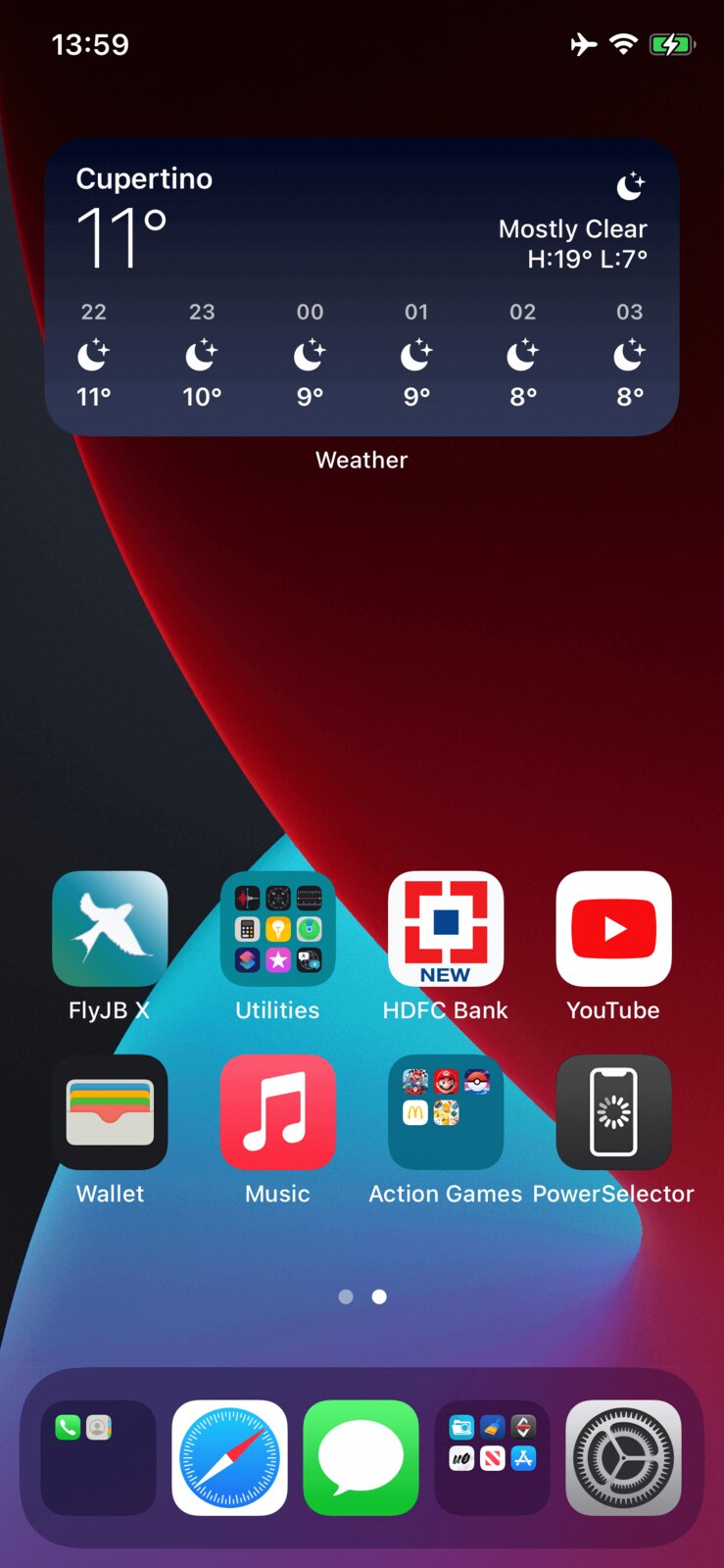 Restored Home Screen icon arrangement with IconOrder