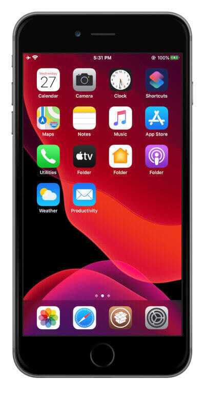 PrimalFolder 2 using the first app as the folder icon